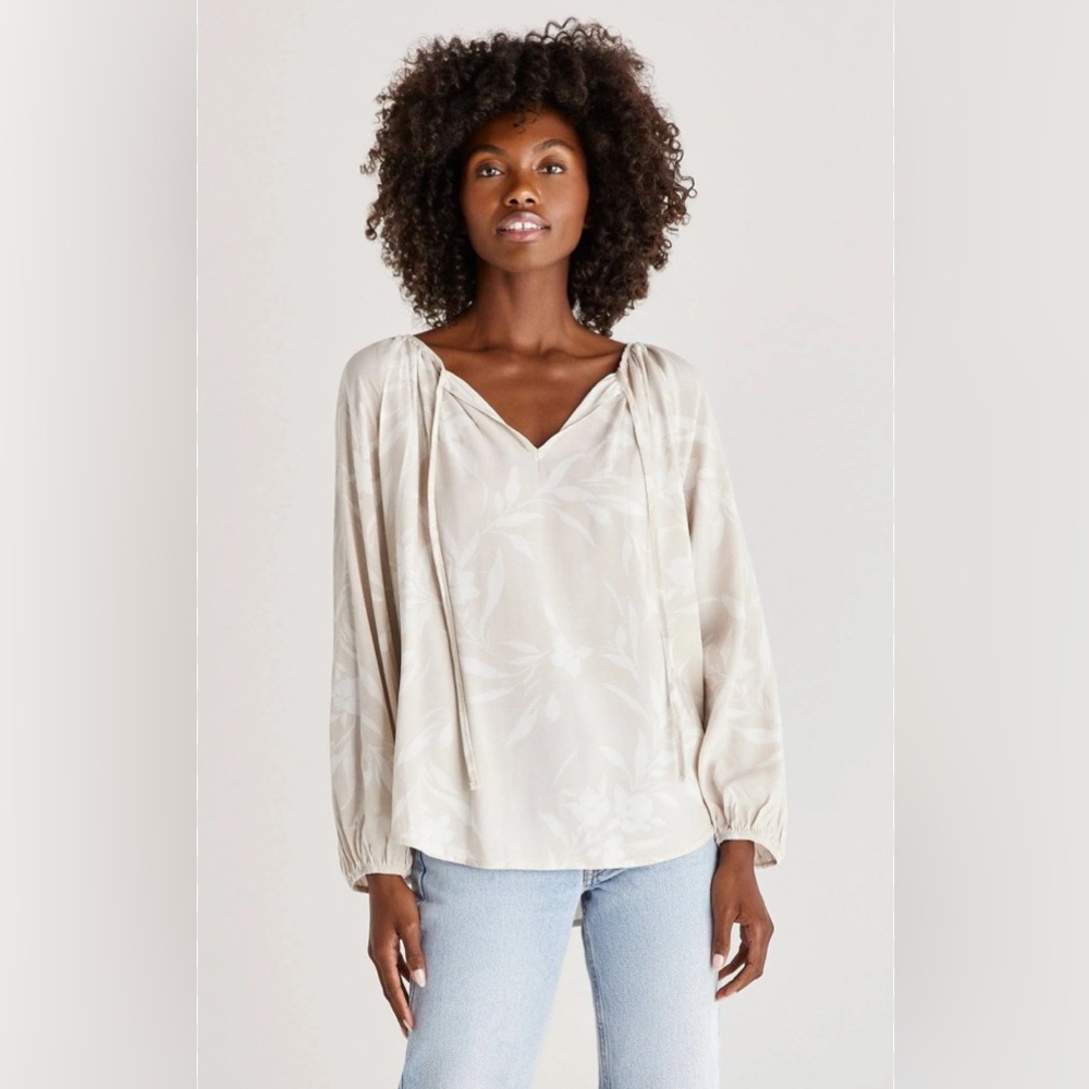 Z Supply Amelia Top Floral Cottagecore Size Large NWT